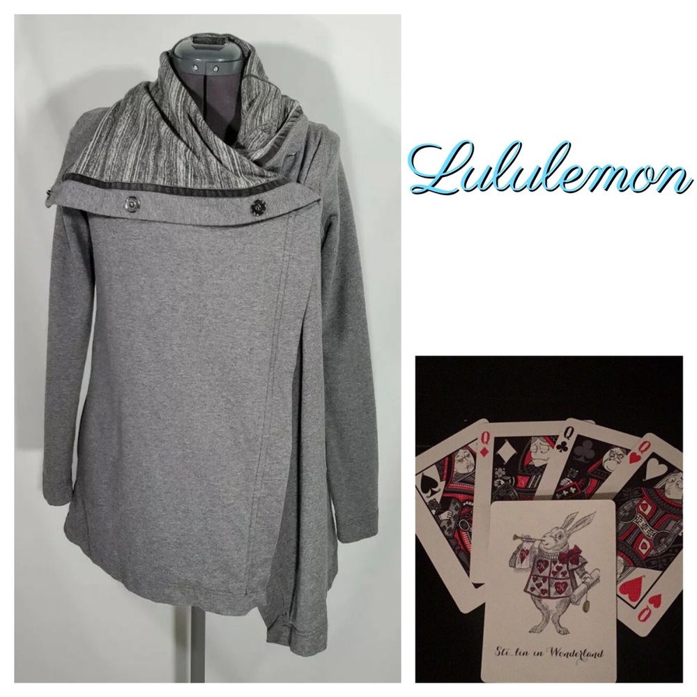 Lululemon Savasana Wrap Jacket Gray Sz 2/4?